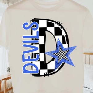 Devils PNG-bundel: Devils voetbal/basketbal sublimatie, middelbare school Devils voetbal png, Devils shirt png, Devils schoolgeest png