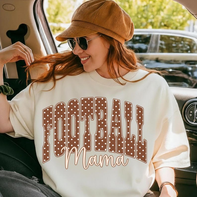 Football Mama PNG, Game Day Sports Mom Design, Football Season PNG, Trendy Sports Mom Club Digital Download image 2