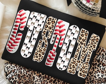 Custom Baseball PNG: Personalized School Spirit Sublimation, Editable Team Shirt PNG, Team Spirit Baseball Shirt Design Custom  Baseball