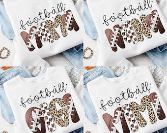 Football Mama PNG Bundle, Gigi Mimi Mini Football Sublimation Design, Game Day Shirt Design, Soccer Bow, Preppy Football Png