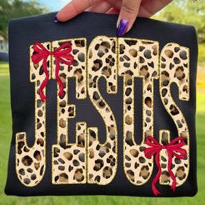 Coquette Leopard Jesus Png, Faith Based Png, God Religious Png, The Way The Truth The Life PNG John 14:6 Religious png, Trendy Bible Png