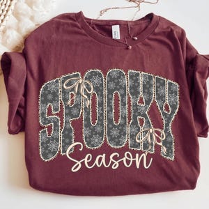 Retro Spooky Season Png: Halloween Sublimation Design, Halloween Girly ...