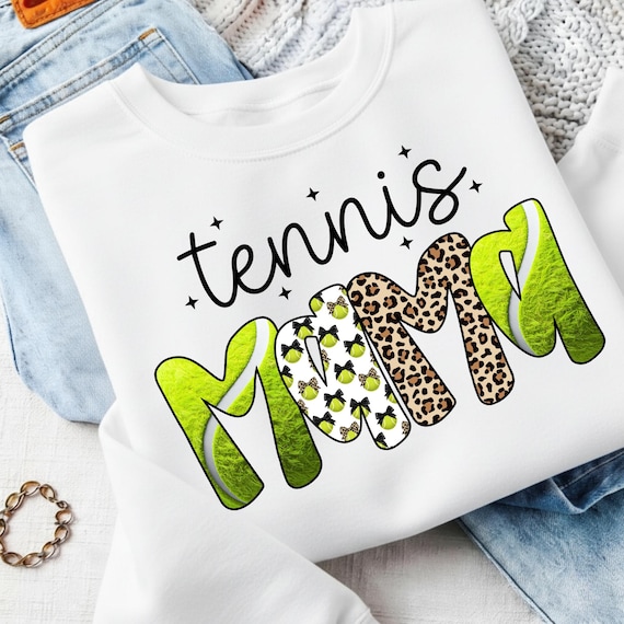 Tennis Mama Png: Tennis Game Day Png, Tennis Mom PNG, Sports Mom Shirt Design, Trendy Mama PNG Digital Download