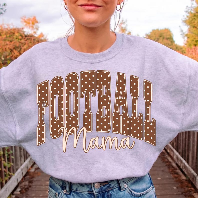 Football Mama PNG, Game Day Sports Mom Design, Football Season PNG, Trendy Sports Mom Club Digital Download image 6