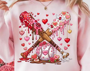Baseball Drip Valentines PNG: Boys & Men baseball drip Png, Valentines Baseball Drip Png, Baseball Valentine Png Digital Download
