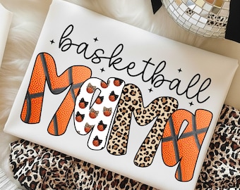 Basketball Mama Png: Basketball Game Day Png, Basketball Mom PNG, Sports Mom Shirt Design, Trendy Mama PNG Digital Download