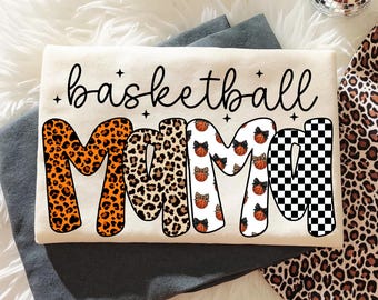 Mamá Baloncestista PNG: Día de partido de baloncesto PNG, Mamá Baloncestista PNG, Diseño de camiseta para mamá deportista, Mamá moderna PNG (descarga digital)