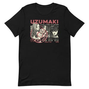 Uzumaki Horror Manga Shirt – Spiral Curse Retro Graphic Tee