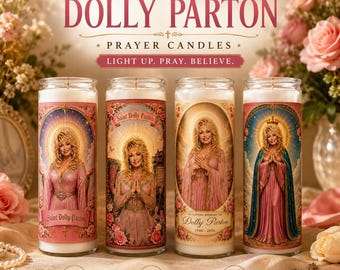 Dolly Parton Prayer Candle , Saint Dolly Parton Gift