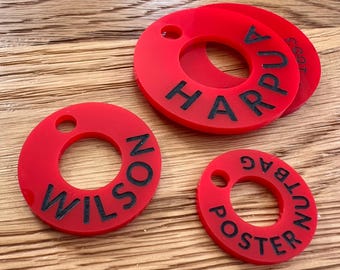 Customizable Phish-Inspired Donut Pet ID Tag