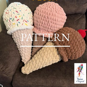 Crochet Pattern - Jumbo Ice Cream