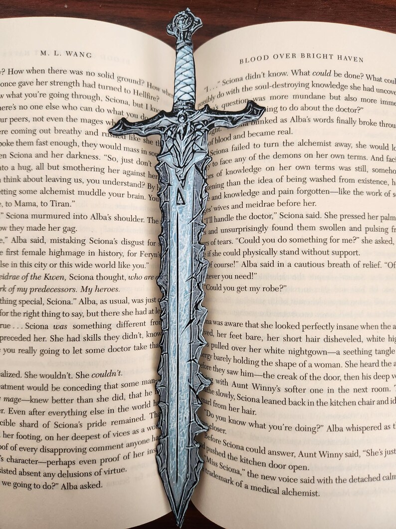 Nightfang Sword Bookmark - 3D Printed Gift - Fantasy Blade - Etsy Australia