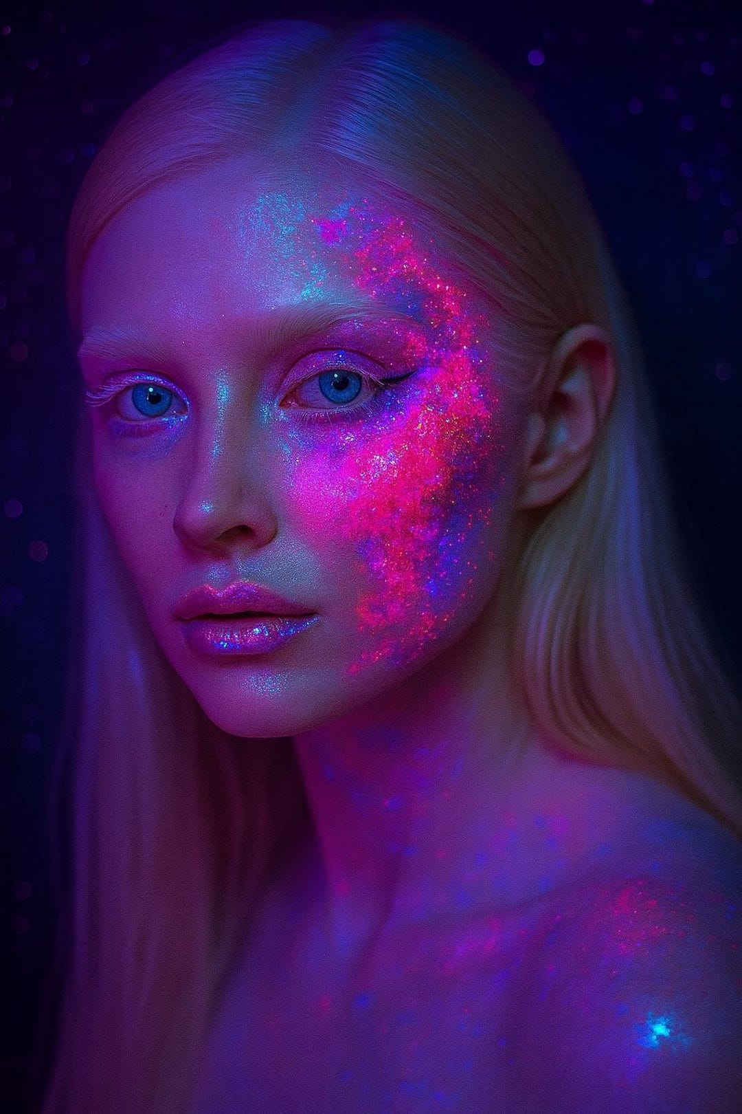 KISMET UV GLOW– Luxury Blacklight Makeup Electric Pink - Etsy
