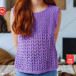 Girls Crochet Top Pattern Tank Top Kids Summer Shirt Crochet Pattern for Children Toddler Baby Halter Tee Cotton Kids Clothing