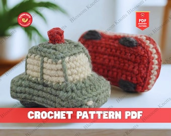 Emergency Vehicle Crochet & Knitting Patterns: Plush Toys (PDF Pattern)
