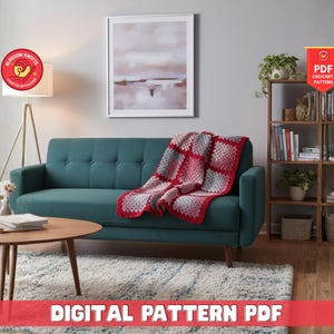 Chunky Wave Crochet Throw Blanket Pattern: Bulky Yarn Afghan (PDF Pattern)