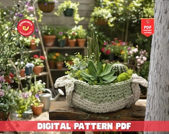 Crochet Basket Pattern: Farmhouse Storage Baskets (PDF Pattern)