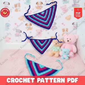 Crochet Dog Bandana Pattern Pet Scarf for Small to Large Dogs Easy Dog Cowl Pattern Dog Accessories Crochet Pattern for Pet Clothing