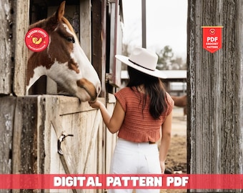 Crochet Summer Top Pattern, Plus Size Beach Cover Up (PDF Pattern)