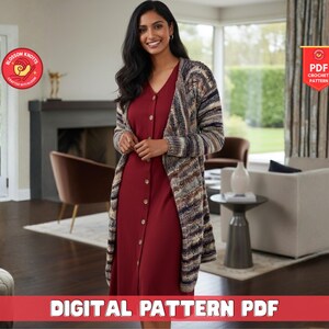 Schalkragen Strickjacke Strickmuster: Breckenridge Knit Topper (PDF Pattern)