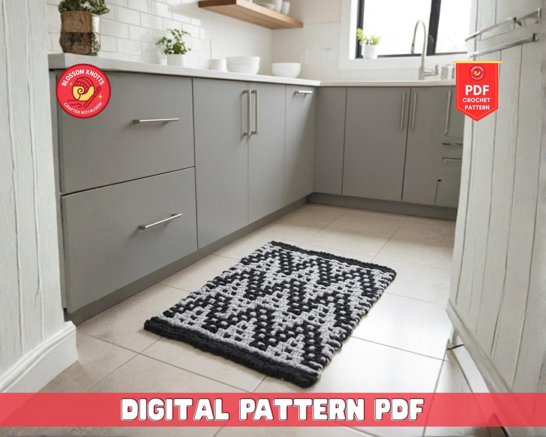 Plush Plus Rug Crochet Pattern for Super Bulky Yarn – Circular Rug ...