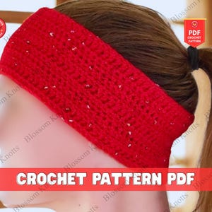 Crochet Headband Pattern for Beginners Easy Lace Hairband Design DIY Crochet Accessory Tutorial Quick Handmade Project