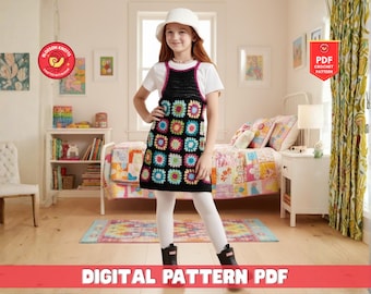 Patroon gehaakt babyjurkje, kanten raglanoutfit (pdf-patroon)