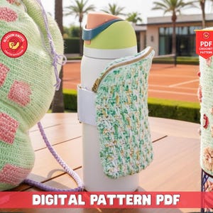 Granny Square Crochet Zipper Pouch Pattern, Clutch Bag DIY (PDF Pattern)