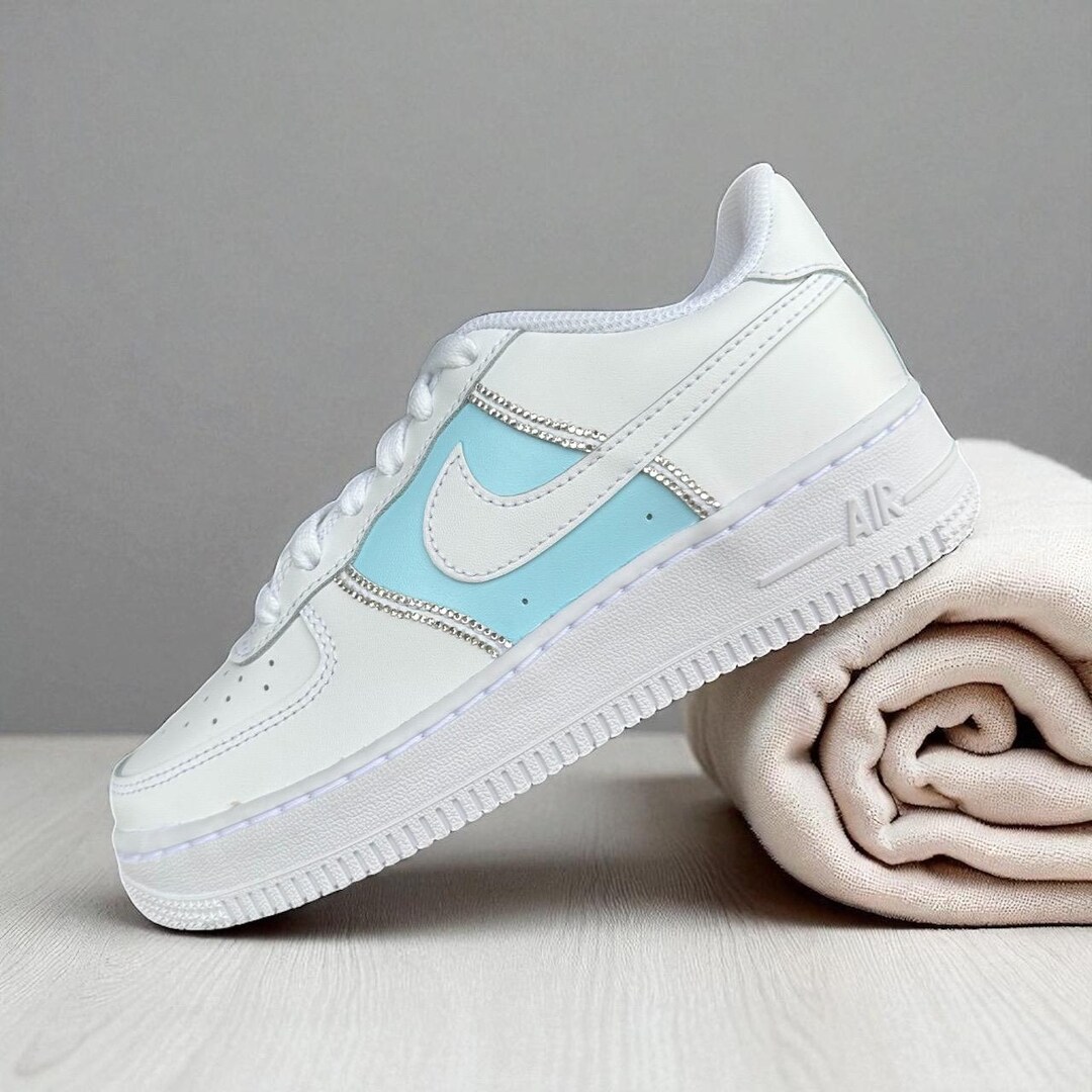 Air Force 1 One “iceprincess” Iced Blue Custom - Etsy