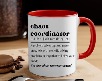 Chaos Coordinator, Boss Mug, Funny Boss Day Gift, Office Manager Appreciation, Christmas Gift Idea, Funny Office Mug, Supervisor, CYND25