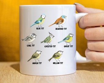 Fowl Language Bird Mug Funny Coffee Mug Gifts for Birdwatchers Bird Lovers Birdwatching Gift Inappropriate Real Bird Names C-17122204