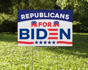 Republicans for Biden Yard Sign| Vote Them Out | Double Sided | 2024 Election | Political Sign CZFN30