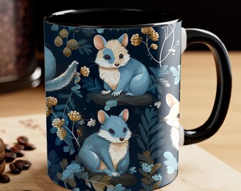 Possum Mug Cottagecore Mug Opossum Mug Aesthetic Coffee Mug Possum Print Kawaii Mug Possum Gifts Opossum Gifts Wildlife Mug CYNI01