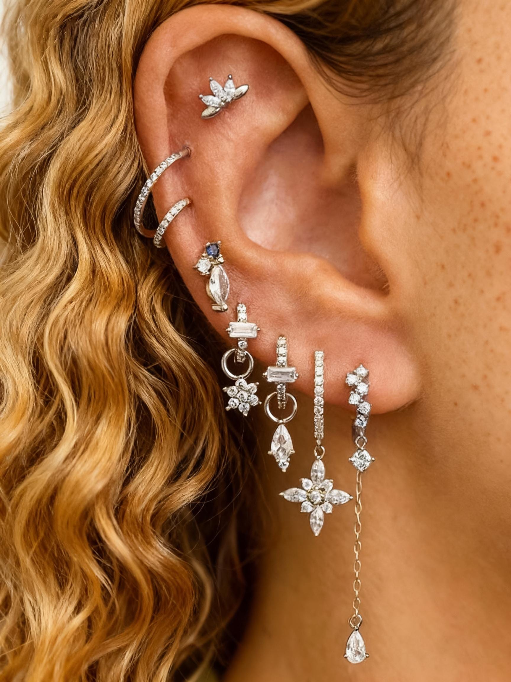 Lot De Boucles D'oreilles Et Bagues En Argent Sterling 925 - Neuf Sans Emballage - Pierres Zirconium Rose