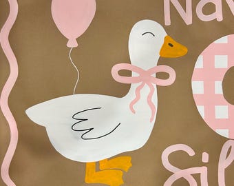 Dumme Gans, Mädchen-Geburtstagsfahne