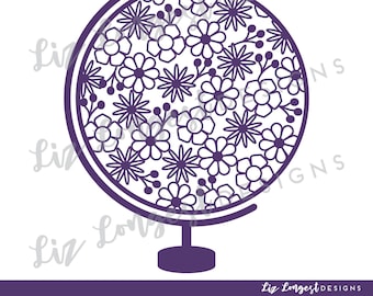 Download Floral Globe Svg Etsy 3D SVG Files Ideas | SVG, Paper Crafts, SVG File