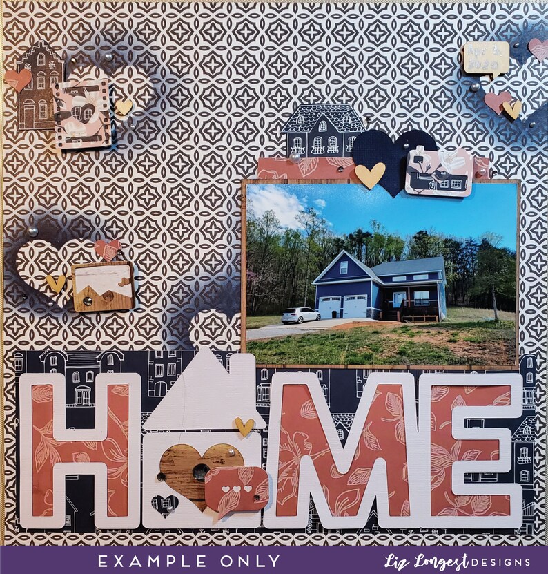 Paper Cut File for Scrapbooking Home Scrapbook Quote Physical Etsy