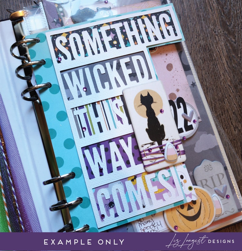 Paper Cut File for Scrapbooking Something Wicked This Way Etsy