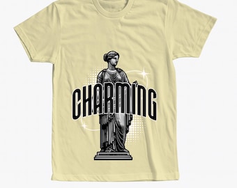 Charmantes griechisches Statuenästhetik-T-Shirt - Retro Art Tee - Vintage Göttin-Design - Y2K Art Grafik-Shirt