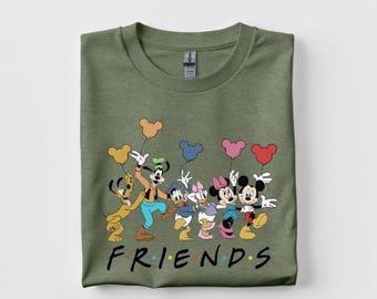 Disney Friends Shirt • Mickey Minnie Goofy Daisy Donald Pluto Tee • Cute Disney Matching Group Shirt • FRIENDS Parody T-Shirt