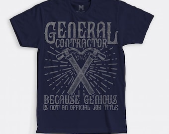 Generalunternehmer Genius - Lustiges Jobtitel Bau T-Shirt