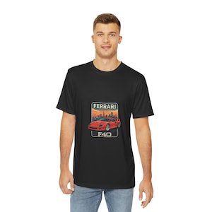 Ferrari F40 Men&#39;s T-Shirt, Race Car Tee, Sports Car Shirt, Automotive Apparel, Car Enthusiast Gift
