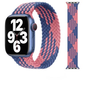 Apple Watch Band - Elastic Braided Solo Loop - Braided Nylon Stretch Minimalist Strap,Bracelet iwatch Series Ultra 2 10 9 SE 8 7 6 5 Strap