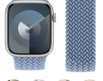 Ręcznie pleciony pasek Solo Loop do zegarka Apple Watch: elastyczny nylon, wygodne dopasowanie