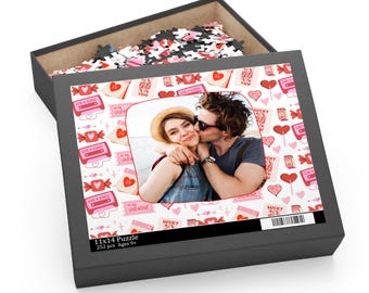 Custom Photo Valentine's Day Puzzle, Personalized Gift