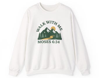 2026 LDS Youth Theme Sweatshirt: Walk With Me Christian Crewneck