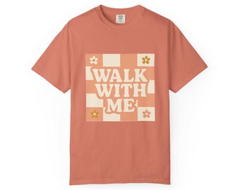 LDS Youth Theme "Walk With Me" Moses 6:34 Tee - Girls Camp/Youth Conference