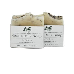 Handmade natural Goat’s Milk Soap Bar Lavender scented (pack of 2 bars) - 7oz