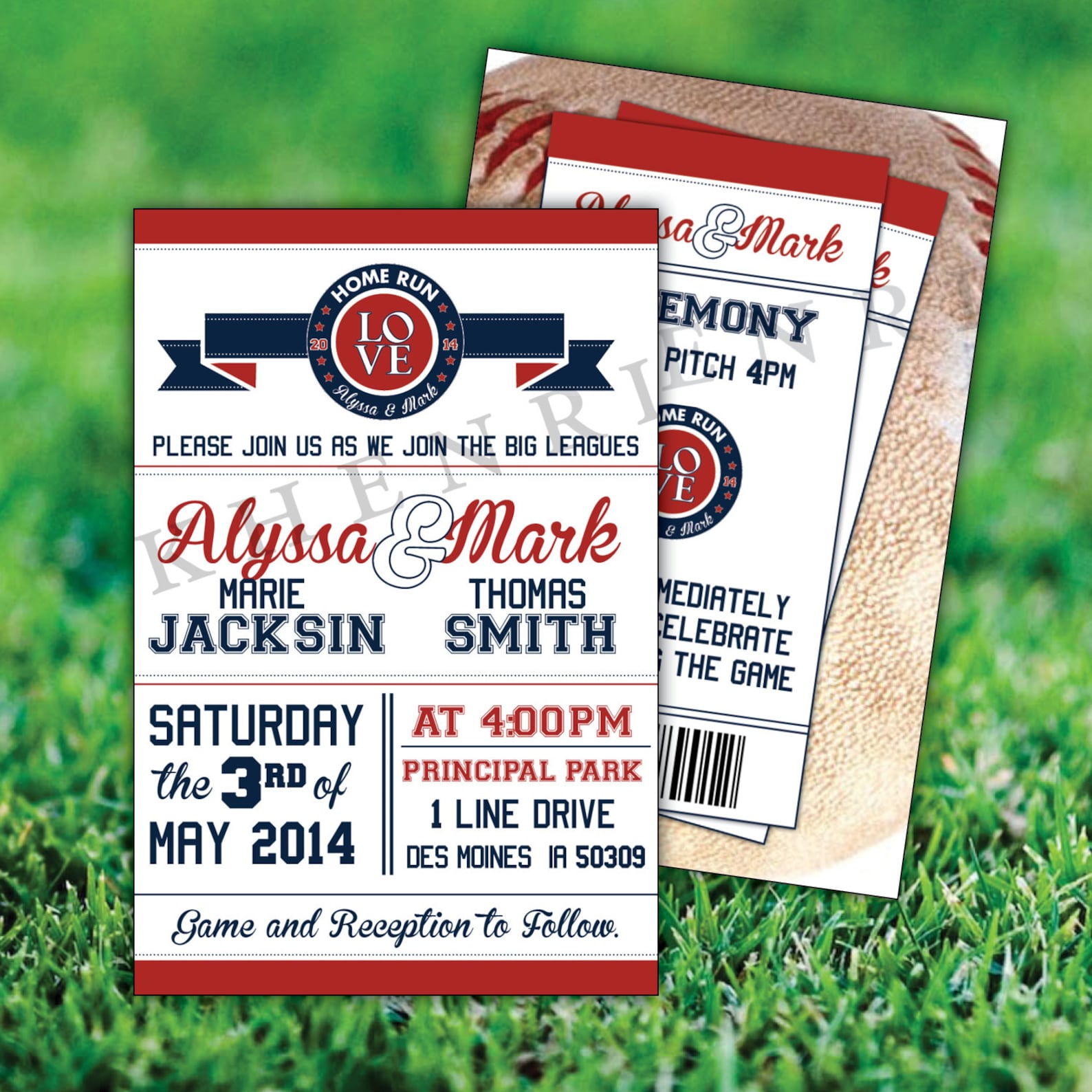 Baseball Wedding Invitations Printable Baseball Cards Etsy