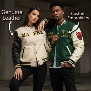 Custom Embroidery Personalized Adult Varsity Baseball Jacket for Men Women Custom Letterman Stitched Team Name Number Logo couples gift